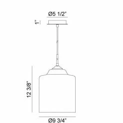 Matteo Lighting Barry Pendant | Open Box
