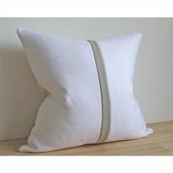 Stitched By Grace Dakota Pillow | Oatmeal Decor