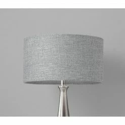 Adesso Lacey Table Lamp | Brushed Steel/Grey Lighting