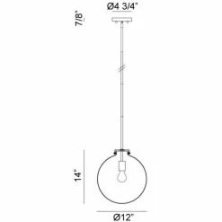 Matteo Lighting Menton Pendant Round
