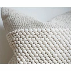 Stitched By Grace Decor Morgan Pillow | Cream
