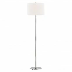 HVL - Hudson Valley Bowery Floor Lamp | Polished Nickel Floor Lamps