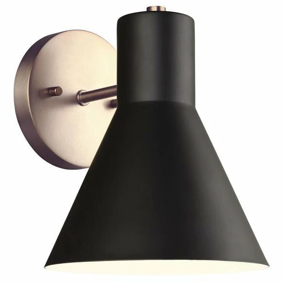 Generation Lighting Towner Wall Sconce | Satin Bronze/Black