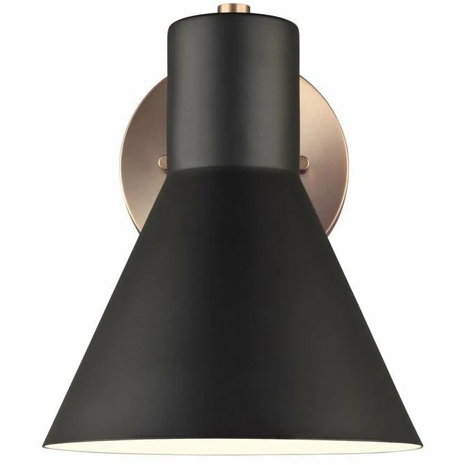 Generation Lighting Towner Wall Sconce | Satin Bronze/Black