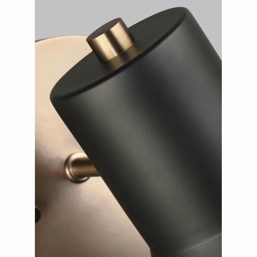 Generation Lighting Towner Wall Sconce | Satin Bronze/Black