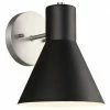 Generation Lighting Towner Wall Sconce | Brushed Nickel/Black