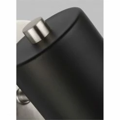 Generation Lighting Towner Wall Sconce | Brushed Nickel/Black