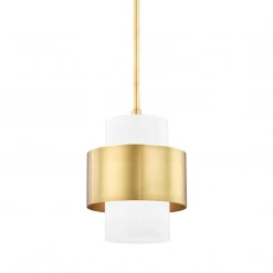 HVL - Hudson Valley Corinth Pendant | Aged Brass Small