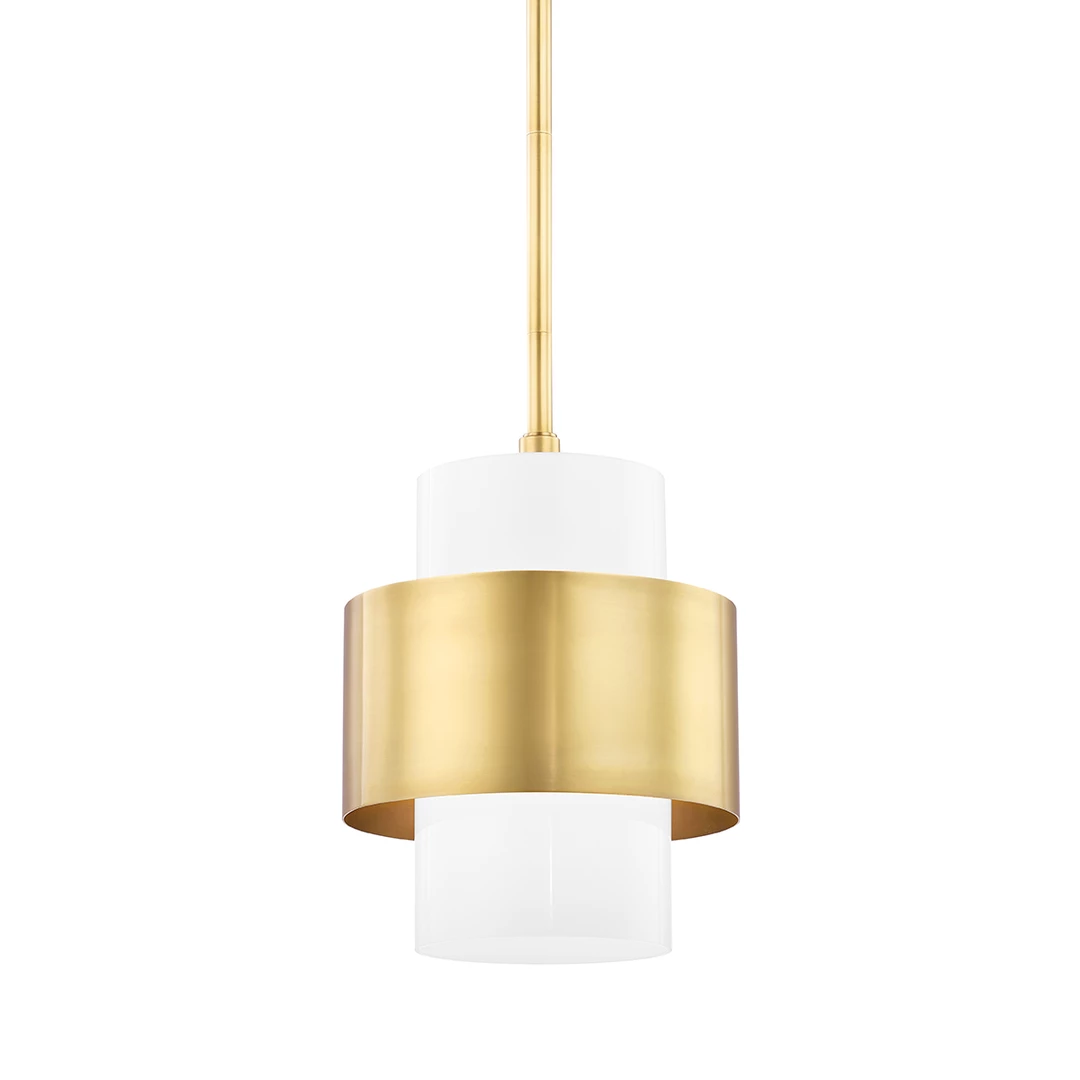 HVL - Hudson Valley Corinth Pendant | Aged Brass Small