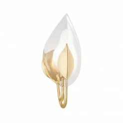 HVL - Hudson Valley Blossom Wall Sconce | Gold Leaf