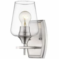 Z-lite Joliet 1-Light Wall Sconce | Brushed Nickel Lighting
