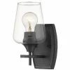 Z-lite Joliet 1-Light Wall Sconce | Matte Black