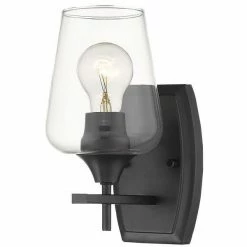 Z-lite Joliet 1-Light Wall Sconce | Matte Black