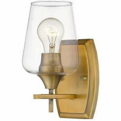 Z-lite Lighting Joliet 1-Light Wall Sconce | Olde Brass