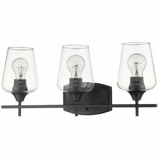 Z-lite Joliet 3-Light Vanity | Matte Black Lighting