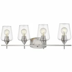 Z-lite Joliet 4-Light Vanity | Brushed Nickel Lighting