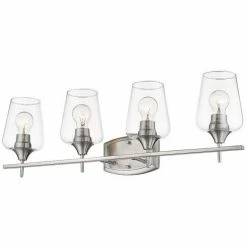 Z-lite Joliet 4-Light Vanity | Brushed Nickel Lighting