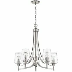 Z-lite Joliet 5-Light Chandelier | Brushed Nickel