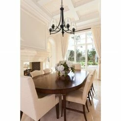 Z-lite Joliet 5-Light Chandelier | Matte Black Pendants