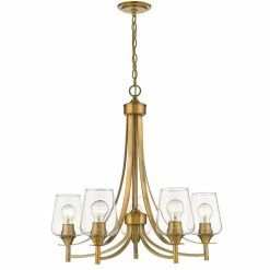 Z-lite Pendants Joliet 5-Light Chandelier | Olde Brass