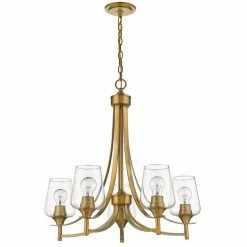 Z-lite Pendants Joliet 5-Light Chandelier | Olde Brass