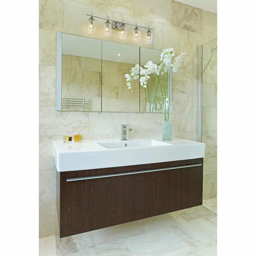 Z-lite Joliet 5-Light Vanity | Brushed Nickel