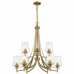 Z-lite Joliet 9-Light Chandelier | Olde Brass