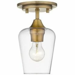 Z-lite Joliet Flush Mount | Olde Brass Flush Mounts