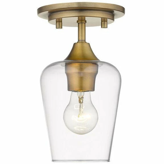 Z-lite Joliet Flush Mount | Olde Brass Flush Mounts