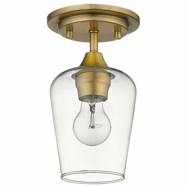 Z-lite Joliet Flush Mount | Olde Brass Flush Mounts