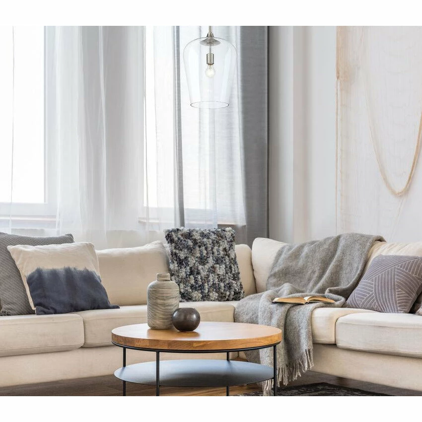 Z-lite Joliet 12" Pendant | Brushed Nickel