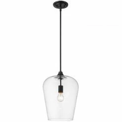 Z-lite Joliet 12" Pendant | Matte Black