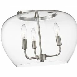 Z-lite Flush Mounts Joliet Semi Flush Mount | Brushed Nickel