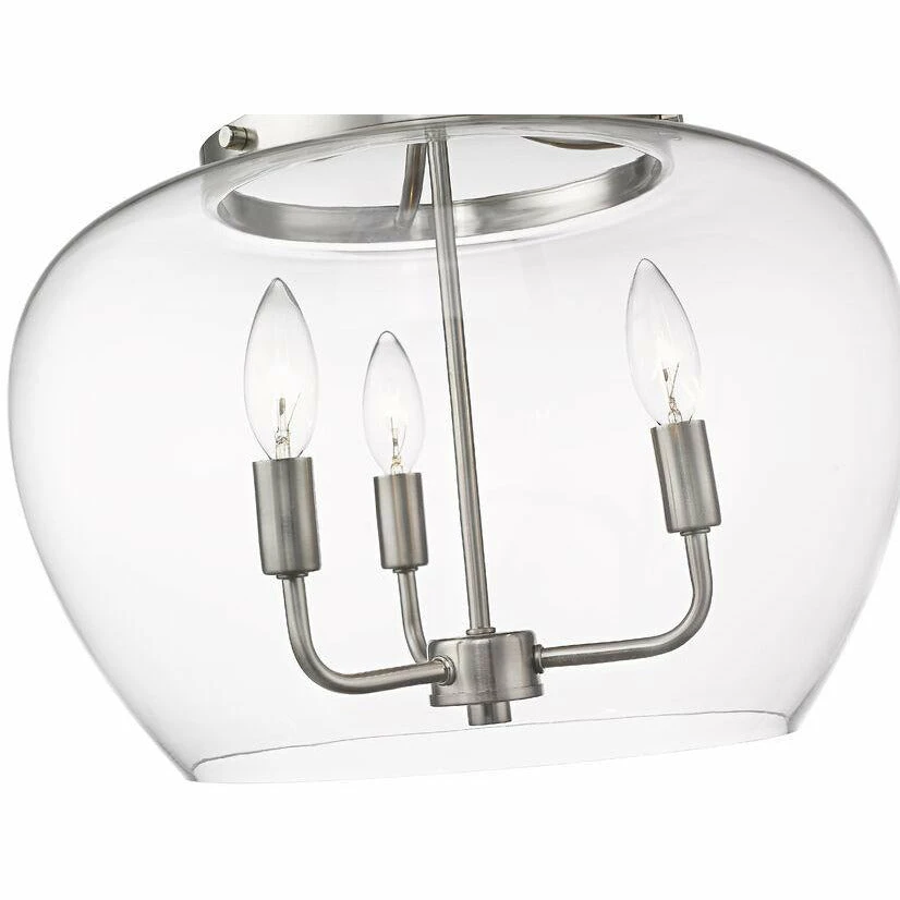 Z-lite Flush Mounts Joliet Semi Flush Mount | Brushed Nickel