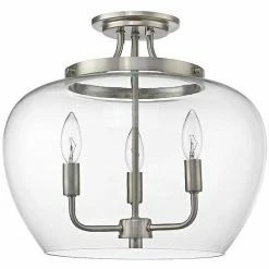 Z-lite Flush Mounts Joliet Semi Flush Mount | Brushed Nickel