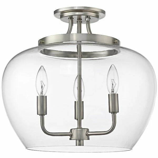 Z-lite Flush Mounts Joliet Semi Flush Mount | Brushed Nickel