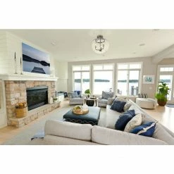 Z-lite Flush Mounts Joliet Semi Flush Mount | Brushed Nickel