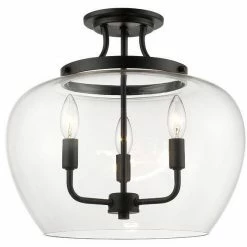 Z-lite Flush Mounts Joliet Semi Flush Mount | Matte Black