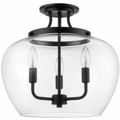 Z-lite Flush Mounts Joliet Semi Flush Mount | Matte Black