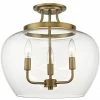 Z-lite Joliet Semi Flush Mount | Olde Brass Flush Mounts