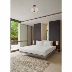 Z-lite Joliet Semi Flush Mount | Olde Brass Flush Mounts