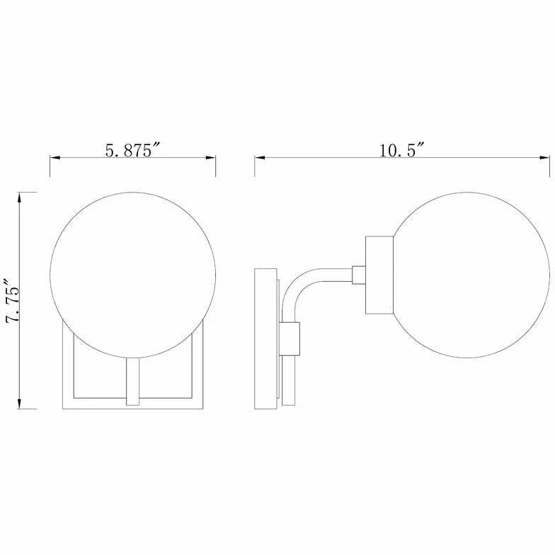 Z-lite Parsons Wall Sconce | Brushed Nickel Lighting