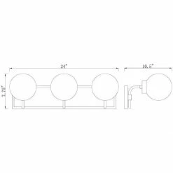 Z-lite Parsons 3-Light Vanity | Olde Brass