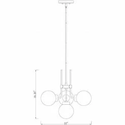 Z-lite Parsons 4-Light Pendant | Olde Bronze