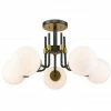 Z-lite Parsons 5-Light Semi Flush Mount | Olde Brass