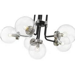Z-lite Parsons 6-Light Pendant | Brushed Nickel Lighting