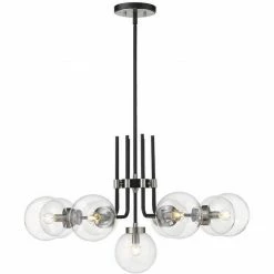 Z-lite Parsons 9-Light Pendant | Brushed Nickel Lighting
