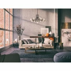 Z-lite Parsons 9-Light Pendant | Brushed Nickel Lighting