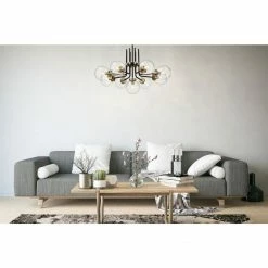 Z-lite Parsons 9-Light Pendant | Brushed Nickel Lighting