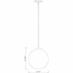 Z-lite Parsons 1-Light Pendant | Olde Brass